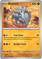 Rhyhorn - 111/165 - Common - Reverse Holo