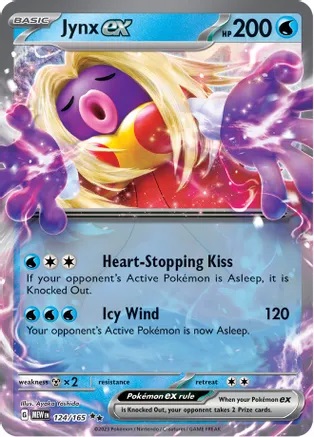 Jynx ex - 124/165 - Double Rare