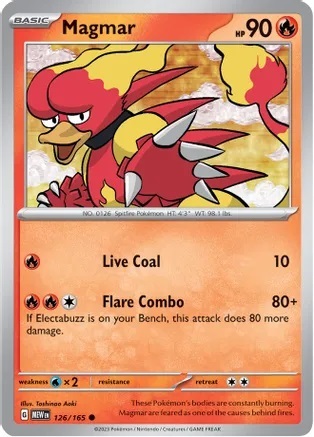 Magmar - 126/165 - Common - Reverse Holo