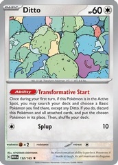 Ditto - 132/165 - Holo Rare - Reverse Holo