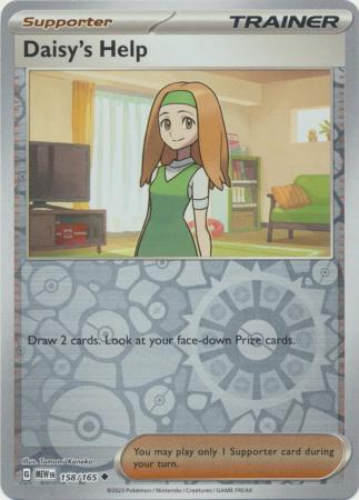 Daisys Help - 158/165 - Uncommon - Reverse Holo