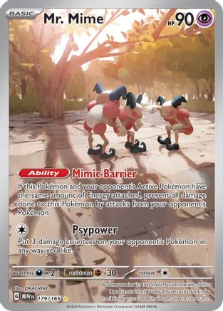 Mr. Mime - 179/165 - Illustration Rare