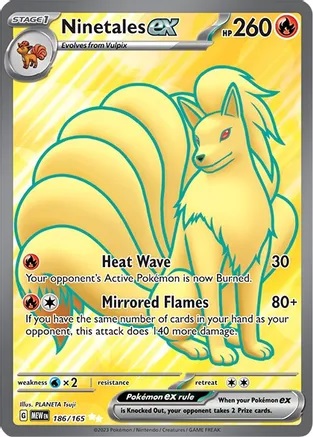 Ninetales ex - 186/165 - Ultra Rare