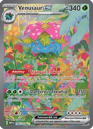 Venusaur ex - 198/165 - Special Illustration Rare