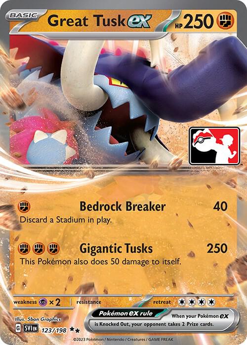 Great Tusk ex - 123/198 - Double Rare