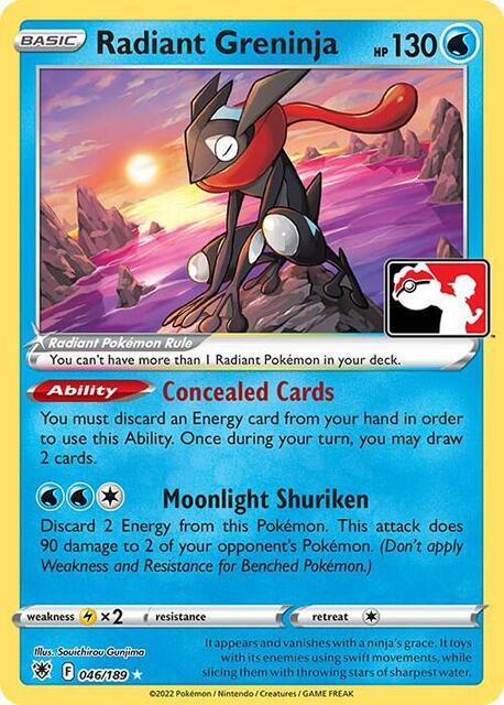 Radiant Greninja - 046/189 - Radiant Rare