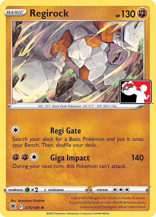 Regirock - 075/189 - Rare Holo