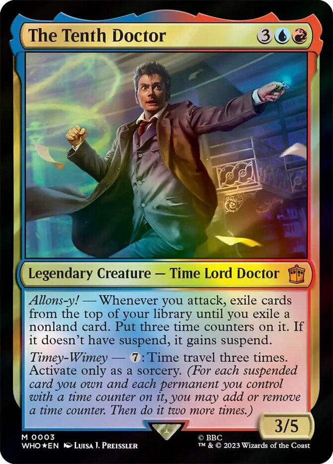 1x The Tenth Doctor - Foil - Doctor Who - Near Mint, English - MTG