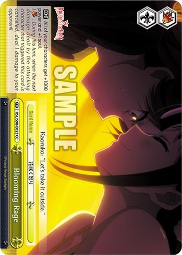 Blooming Rage - RSL/S98-E023 - CC