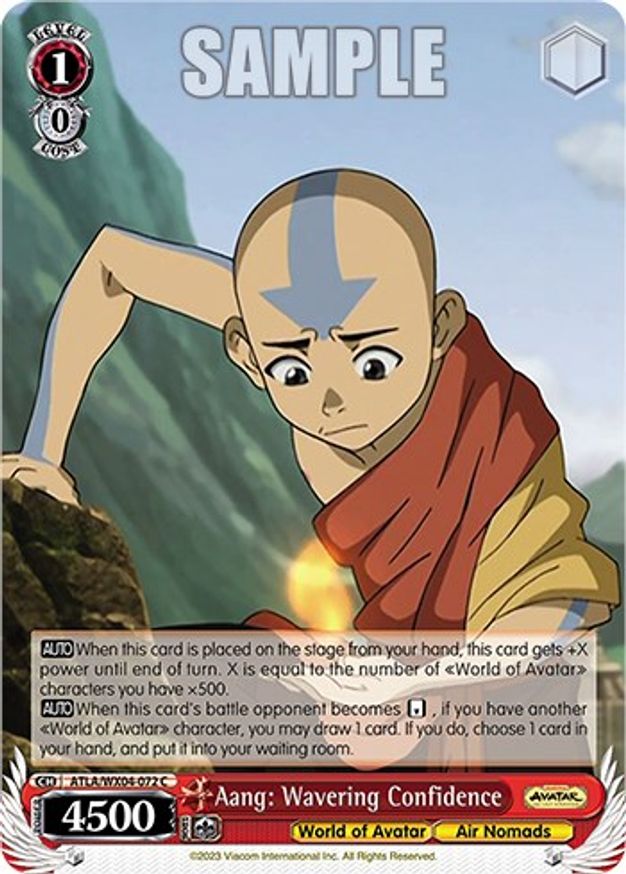 Aang: Wavering Confidence - ATLA/WX04-072 - C