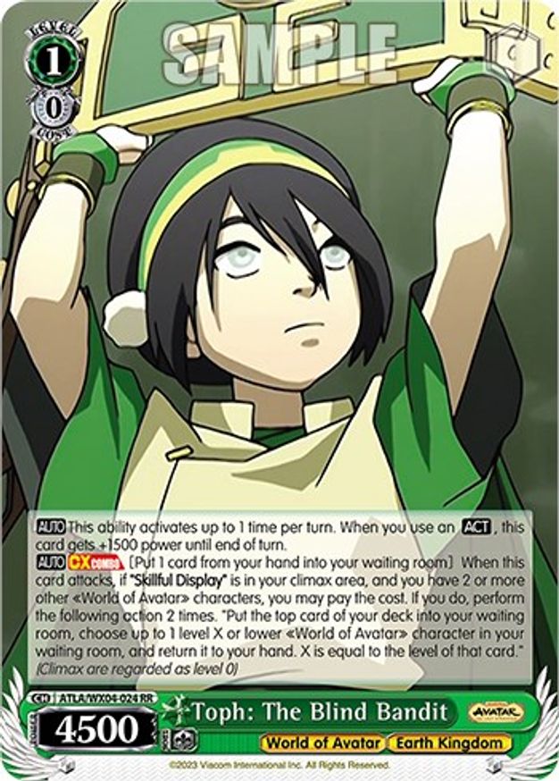 Toph: The Blind Bandit - ATLA/WX04-024 - RR