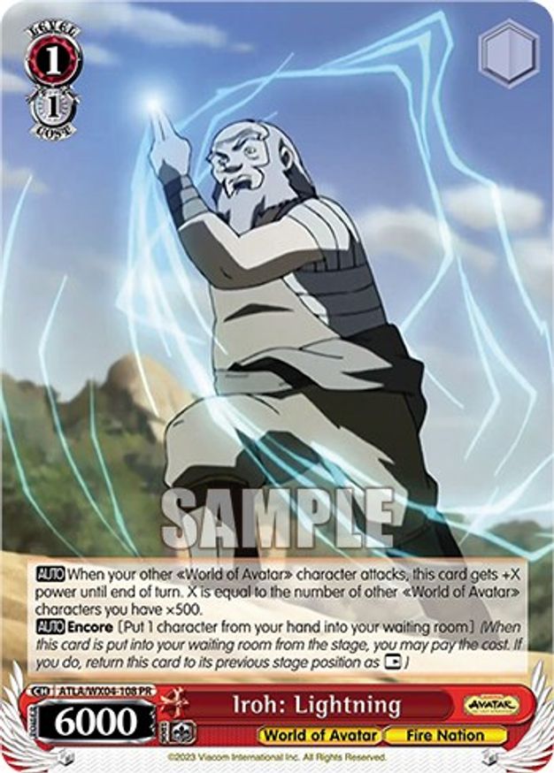 Iroh: Lightning - ATLA/WX04-108 - PR