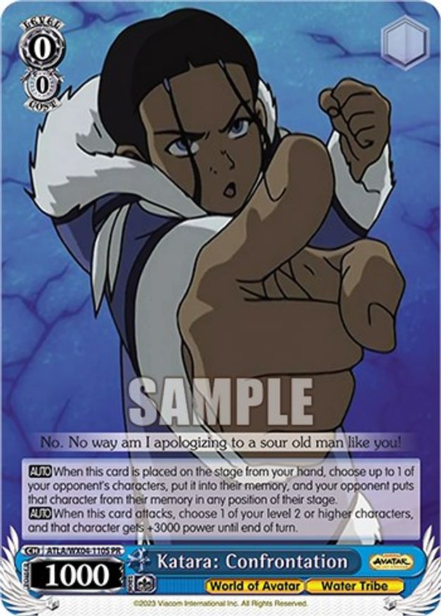 Katara: Confrontation - ATLA/WX04-110S - PR - Foil