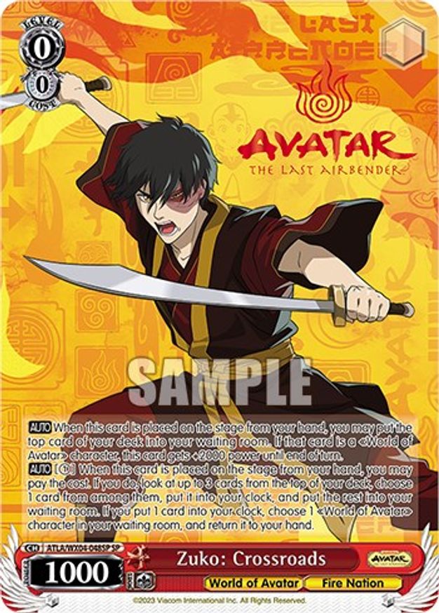 Zuko: Crossroads - ATLA/WX04-048SP - SP