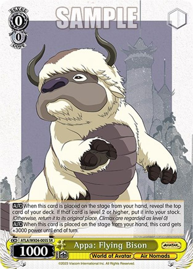 Appa: Flying Bison - ATLA/WX04-005S - SR