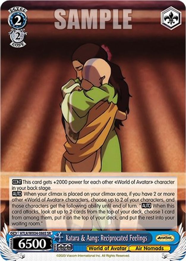 Katara & Aang: Reciprocated Feelings - ATLA/WX04-086S - SR