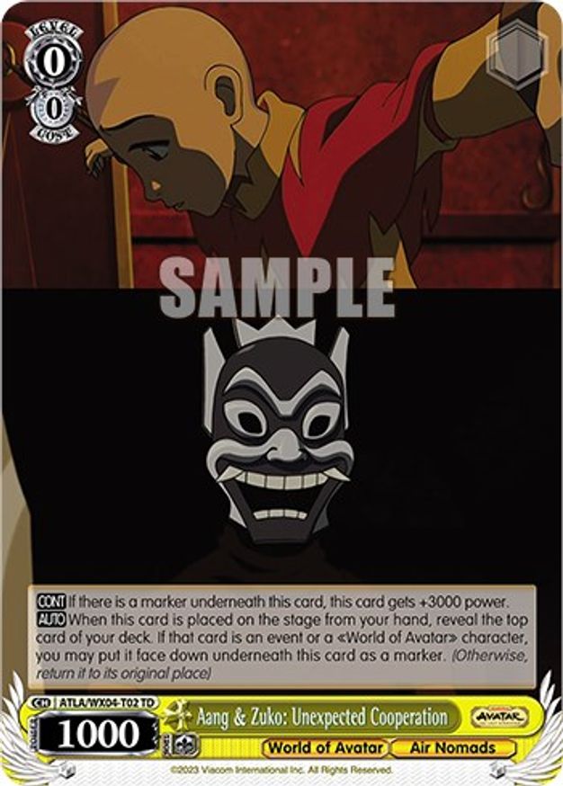Aang & Zuko: Unexpected Cooperation - ATLA/WX04-T02 - TD