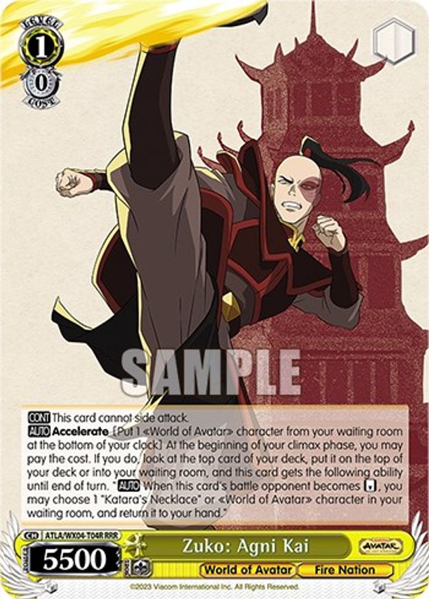 Zuko: Agni Kai - ATLA/WX04-T04R - RRR