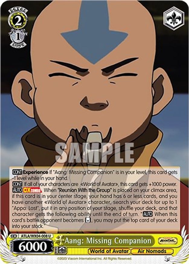 Aang: Missing Companion - ATLA/WX04-008 - U
