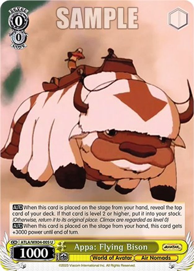 Appa: Flying Bison - ATLA/WX04-005 - U