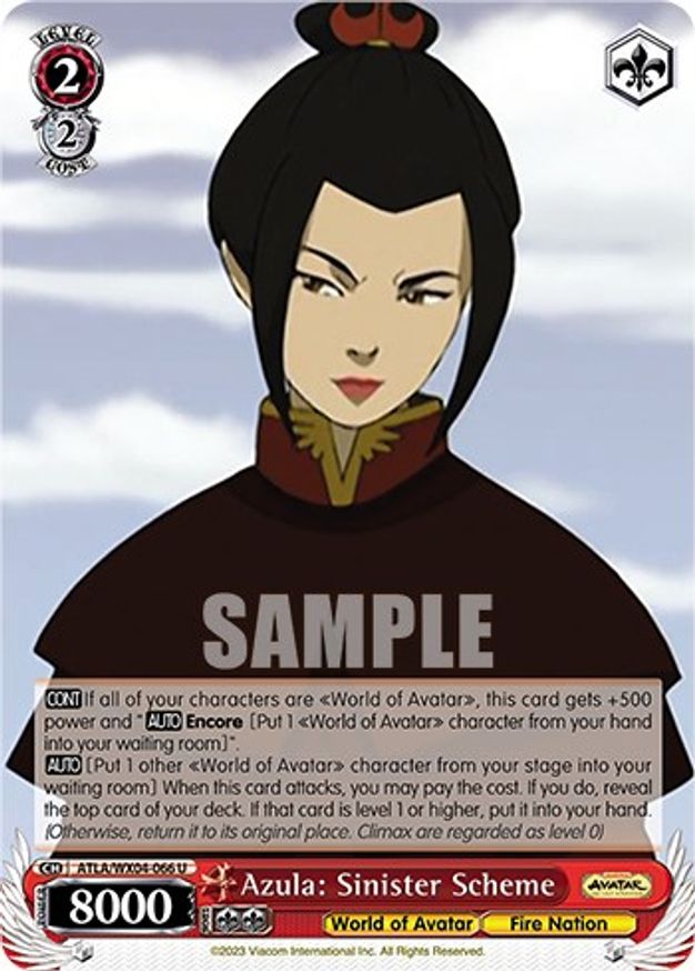 Azula: Sinister Scheme - ATLA/WX04-066 - U