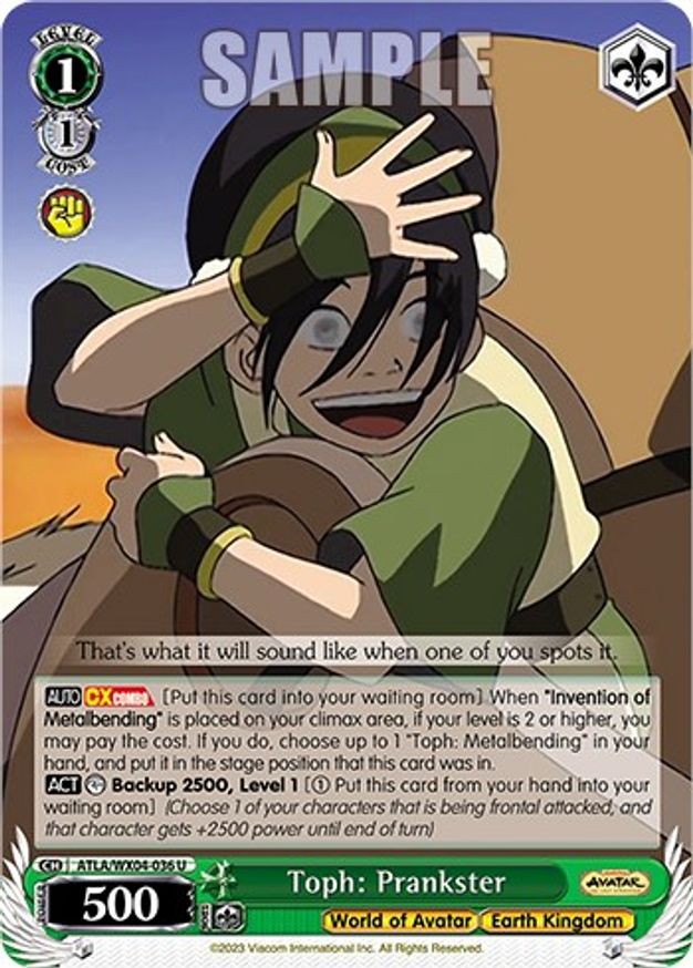Toph: Prankster - ATLA/WX04-036 - U