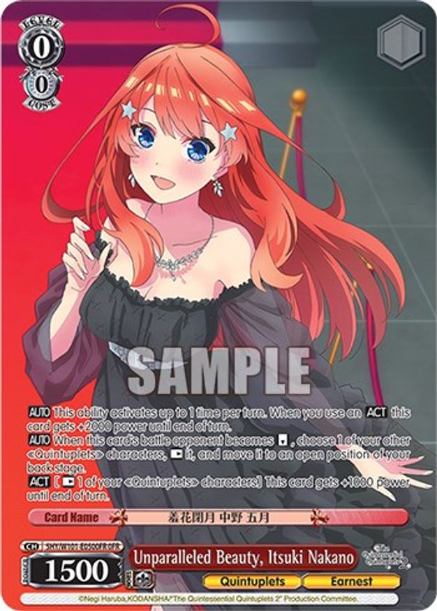Unparalleled Beauty, Itsuki Nakano - 5HY/W101-E050OFR - OFR