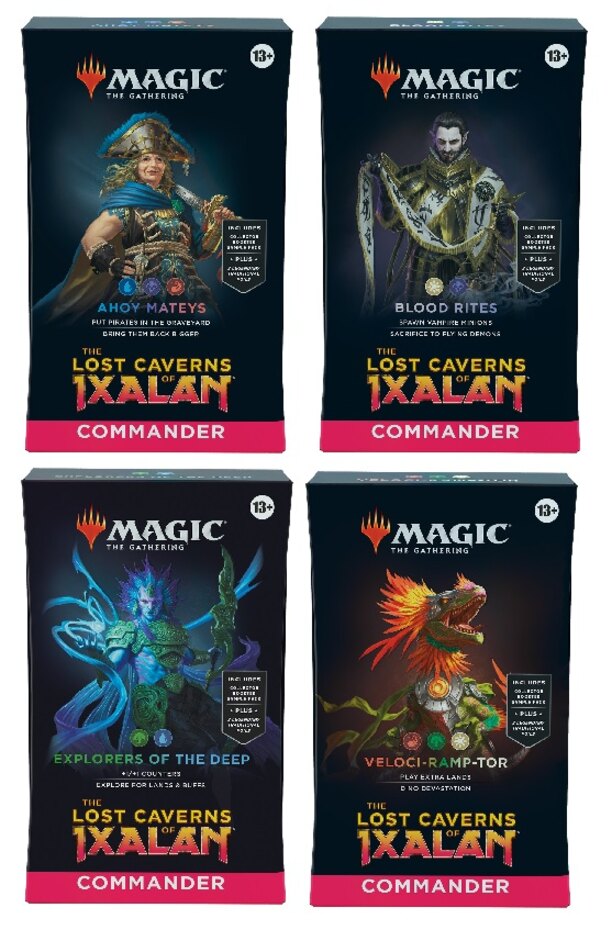 The Lost Caverns of Ixalan Commander Deck Case (Set of 4) Mtg Magic Sealed  Free | eBay