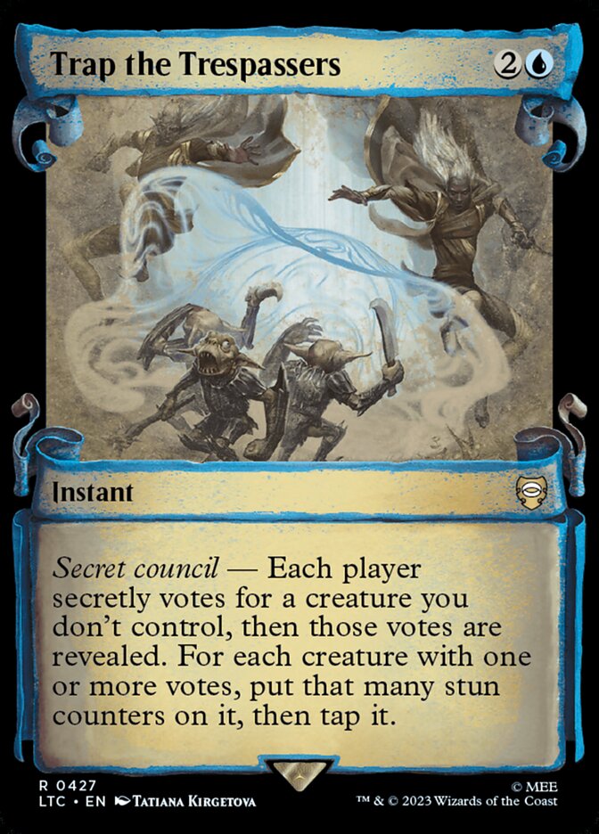 Trap the Trespassers - Foil - Showcase Scrolls