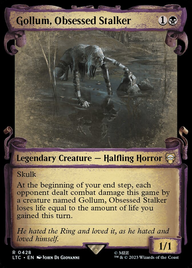 Gollum, Obsessed Stalker - Foil - Showcase Scrolls