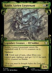 Haldir, Lorien Lieutenant - Foil - Showcase Scrolls