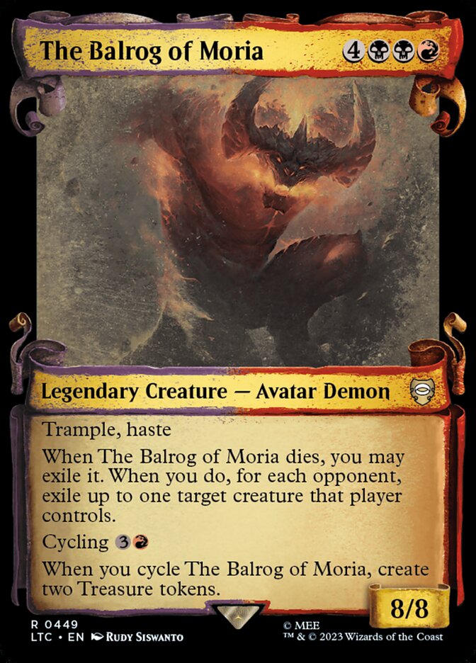 The Balrog of Moria - Foil - Showcase Scrolls