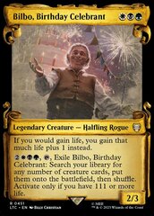 Bilbo, Birthday Celebrant (0451) (Showcase Scrolls) - Silver Foil