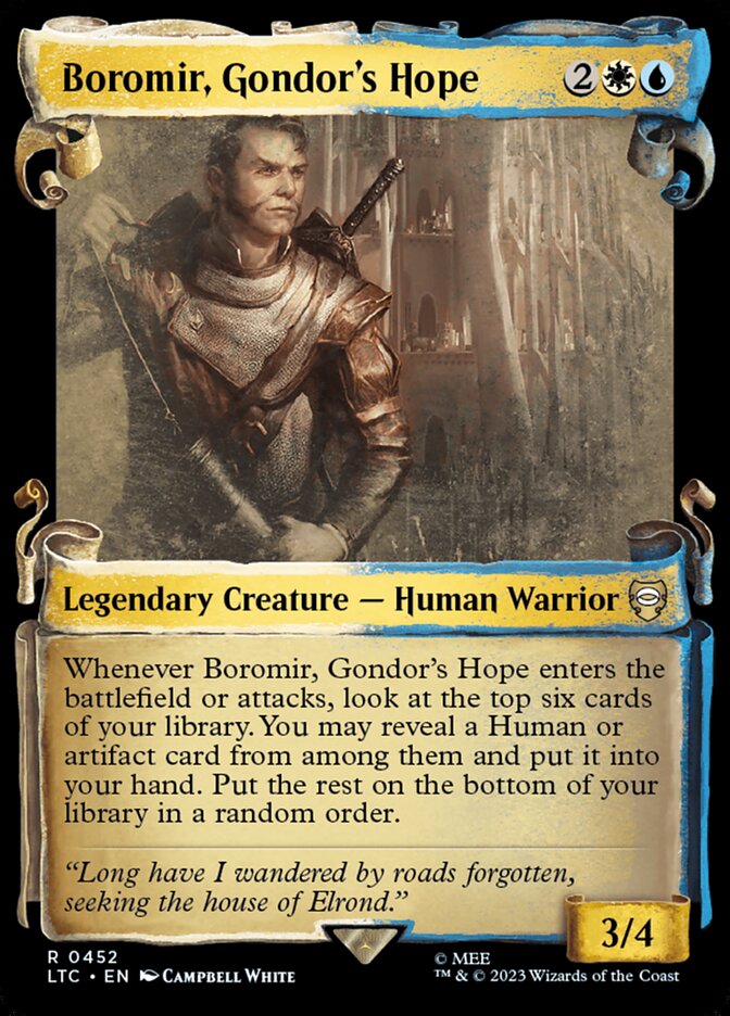 Boromir, Gondors Hope - Foil - Showcase Scrolls