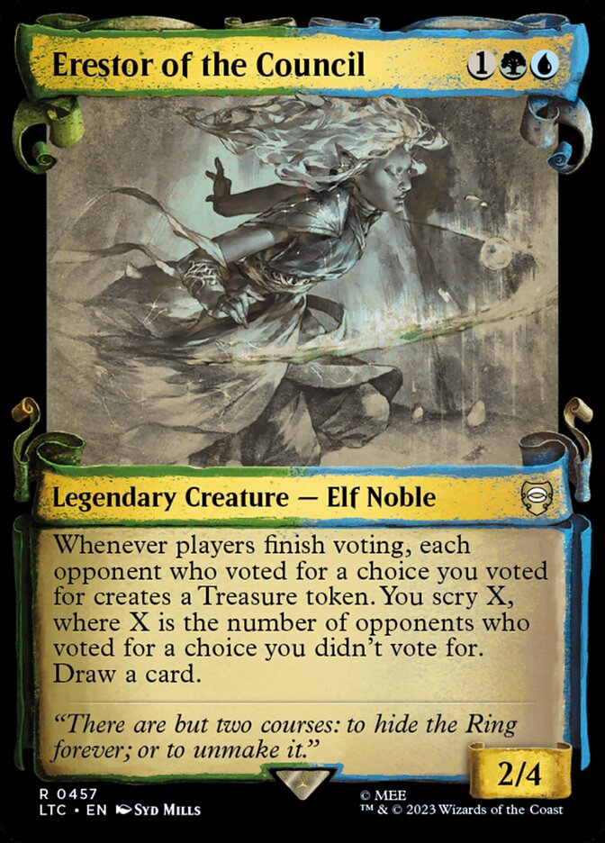 Erestor of the Council - Foil - Showcase Scrolls