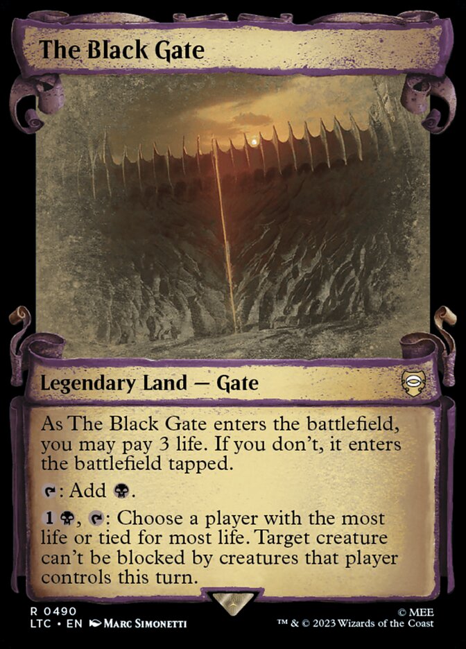 The Black Gate - Foil - Showcase Scrolls