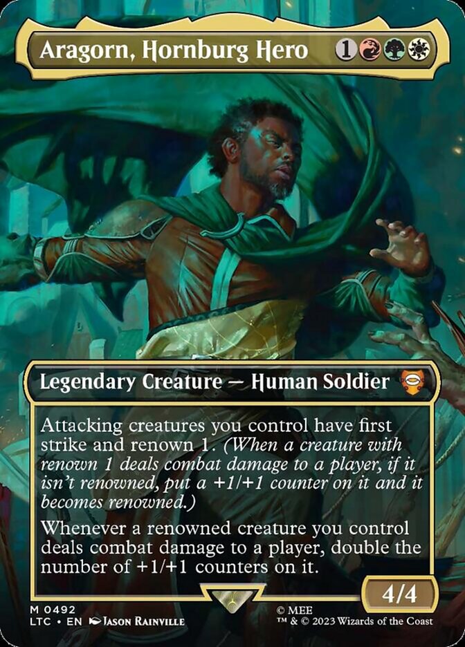 Aragorn, Hornburg Hero - Foil - Borderless