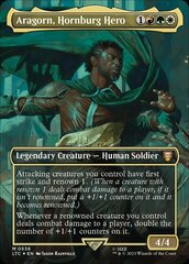 Aragorn, Hornburg Hero - Surge Foil - Borderless