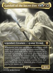 Gandalf of the Secret Fire (0551) (Borderless) - Surge Foil