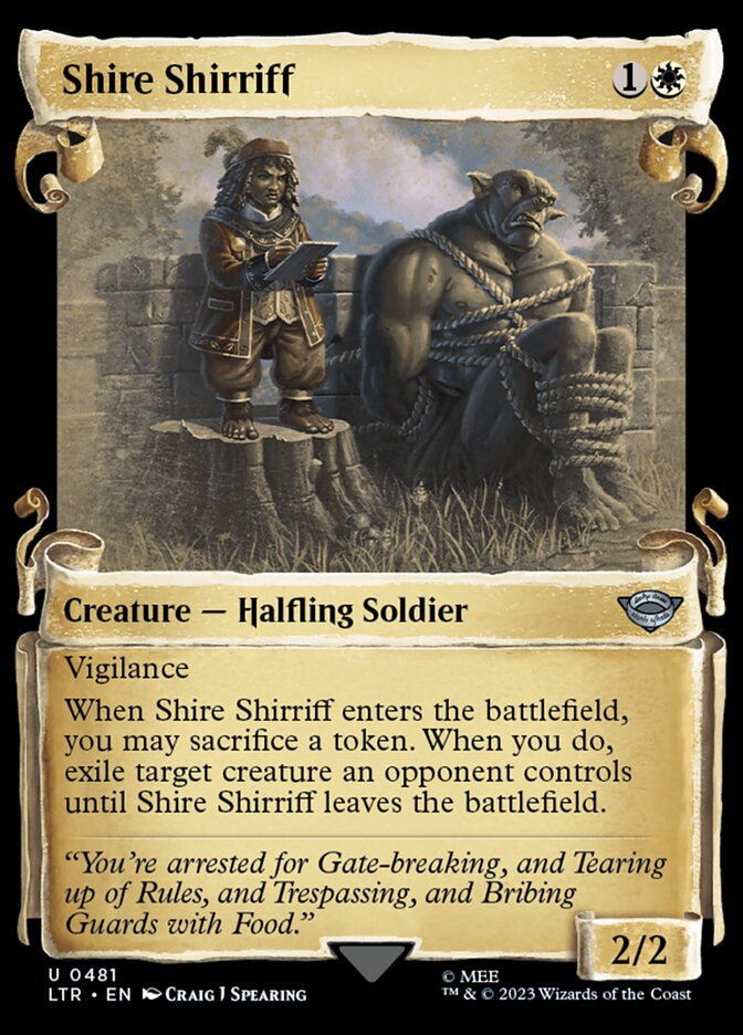 Shire Shirriff - Showcase Scrolls