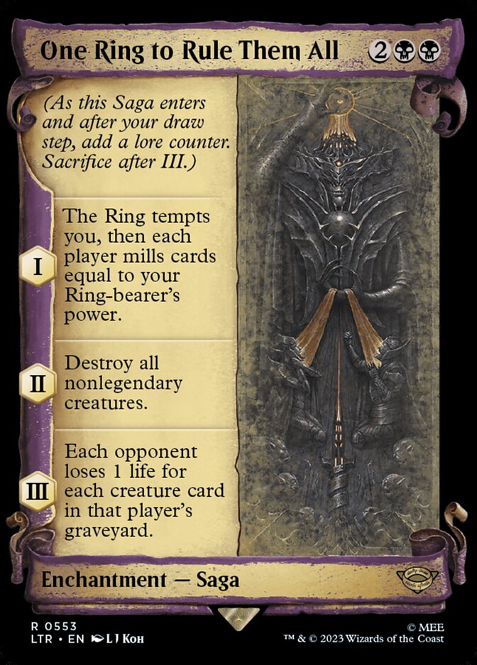 mtg lord of the rings the one ring card The one Ring has been found... : r/lotr