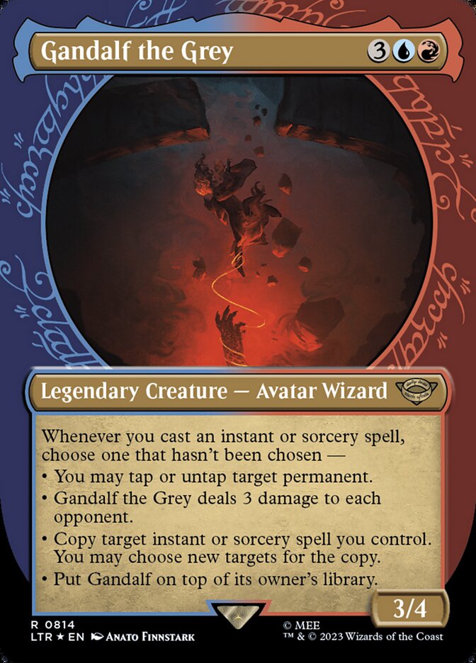 Gandalf the Grey - Showcase (Ring) (814) - Surge Foil
