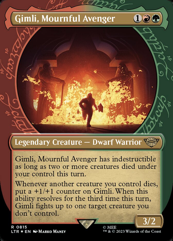 Gimli, Mournful Avenger - Surge Foil - Showcase