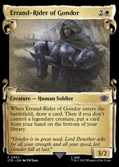 Errand-Rider of Gondor (0462) (Showcase Scrolls) - Silver Foil