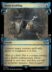 Stern Scolding (0522) (Showcase Scrolls) - Silver Foil