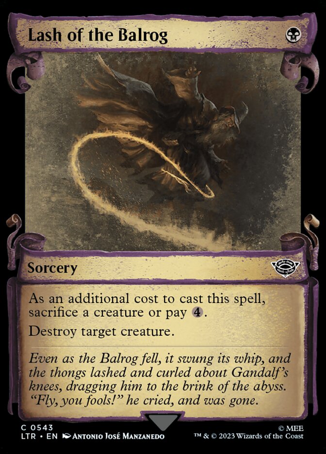 Lash of the Balrog - Foil - Showcase Scrolls