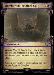 March from the Black Gate - Foil - Showcase Scrolls