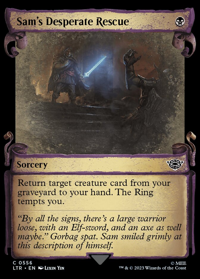 Sams Desperate Rescue - Showcase (Scrolls) (556) - Foil