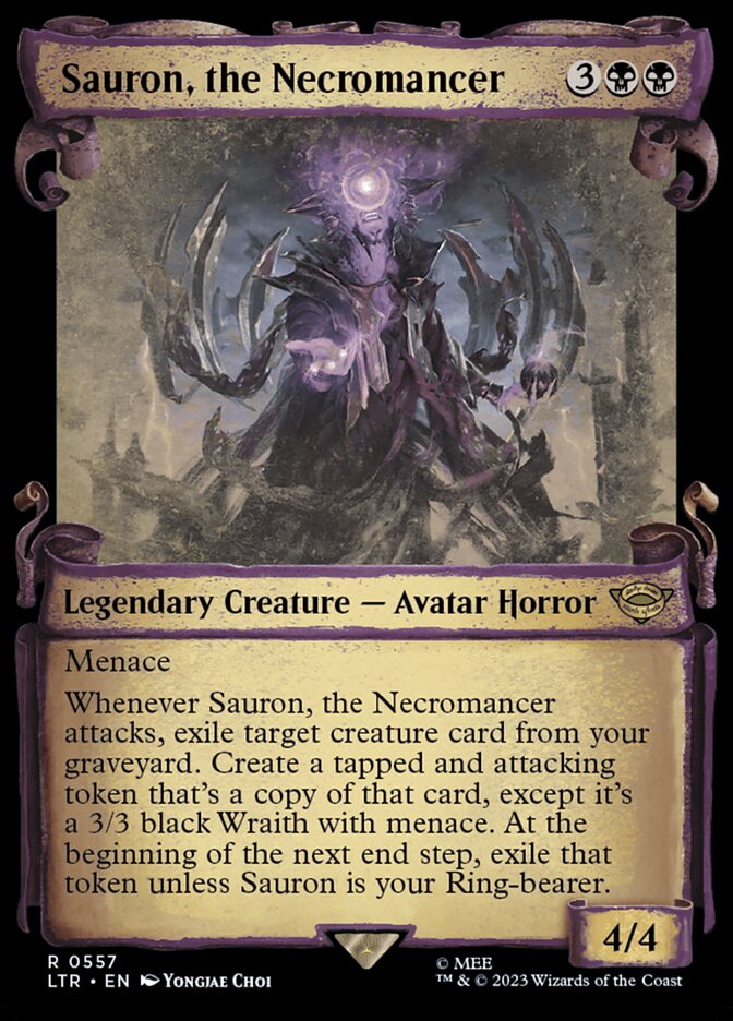 Sauron, the Necromancer - Foil - Showcase Scrolls