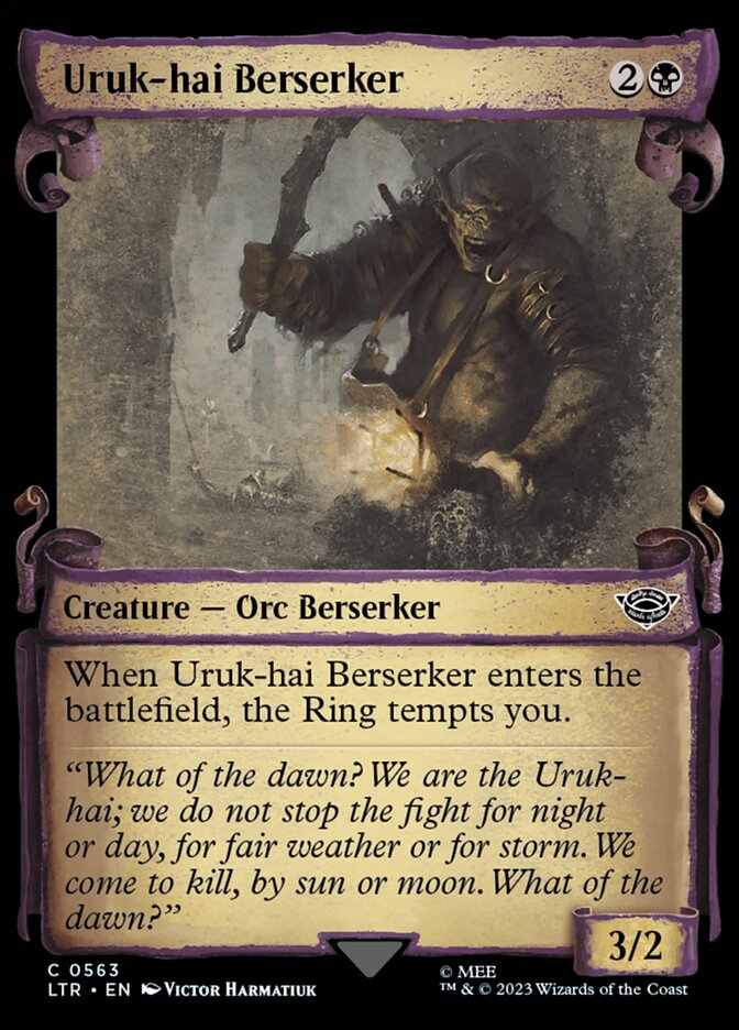 Uruk-hai Berserker - Foil - Showcase Scrolls